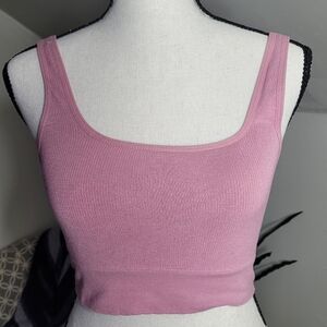 Anthropologie Cropped Ribbed tank S/M